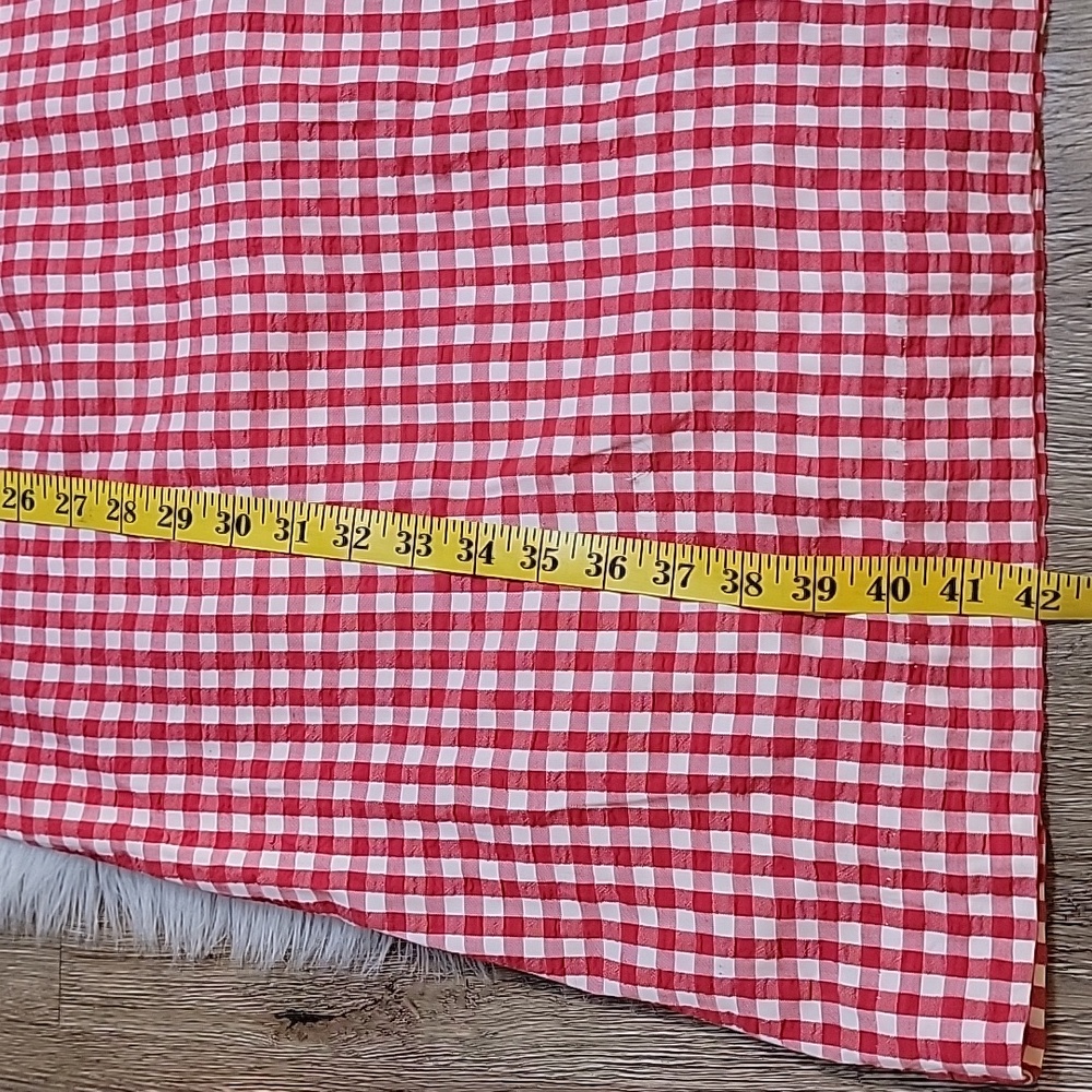 Vintage | Red and White Gingham Dress with Matching Jacket - Picture 15 of 16